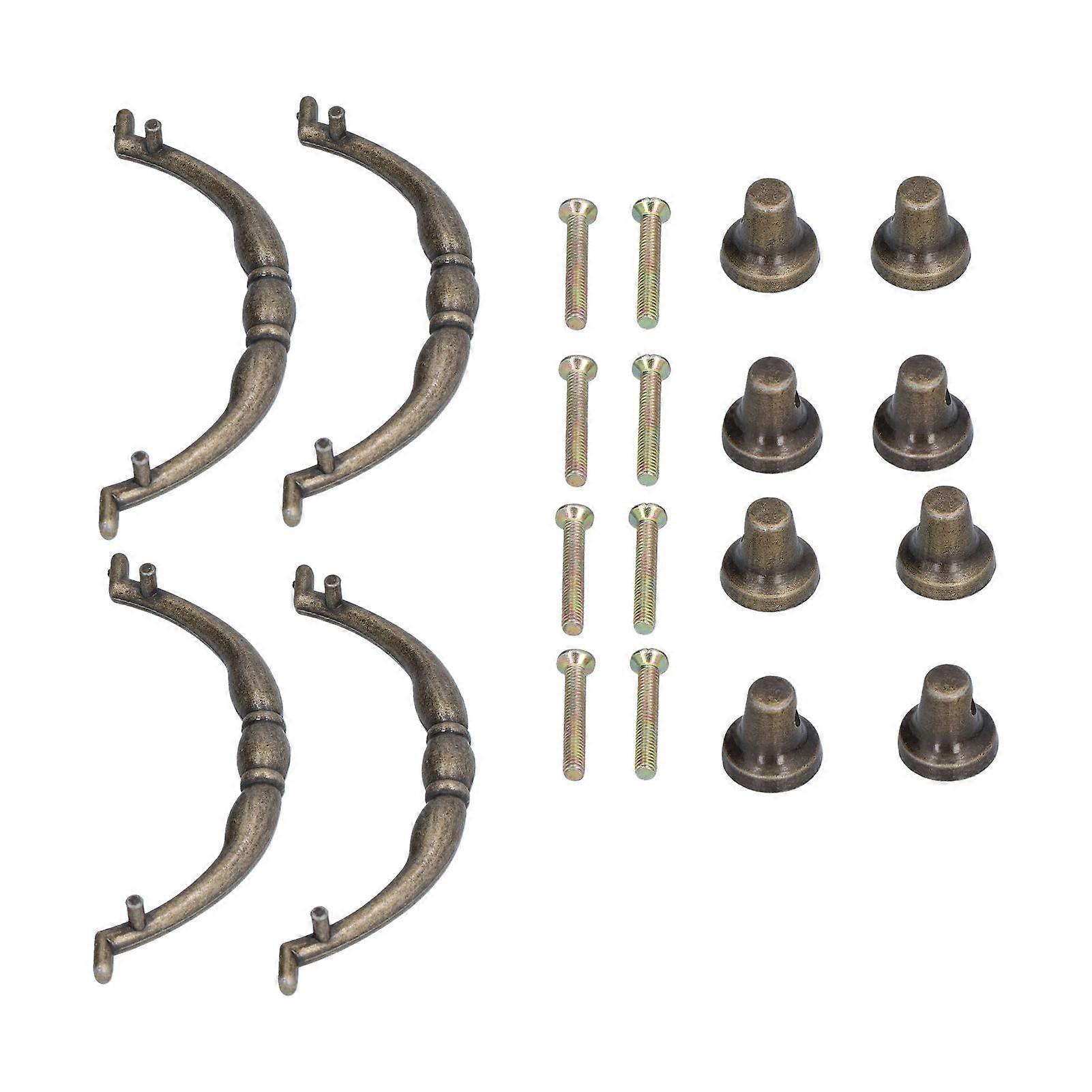 2025 Latest Model  4pcs Pull Handle Retro Elegant Style Sturdy Alloy Vintage