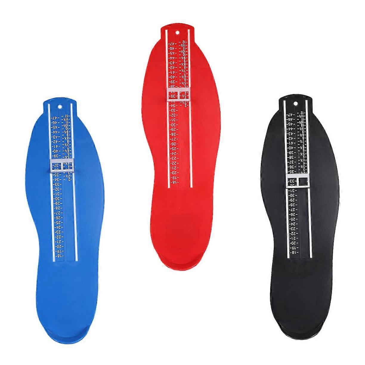 Adults and Foot Measurement 3pcs Foot Measurer Precise Scale Easy to Carry Safe Practical Measurement