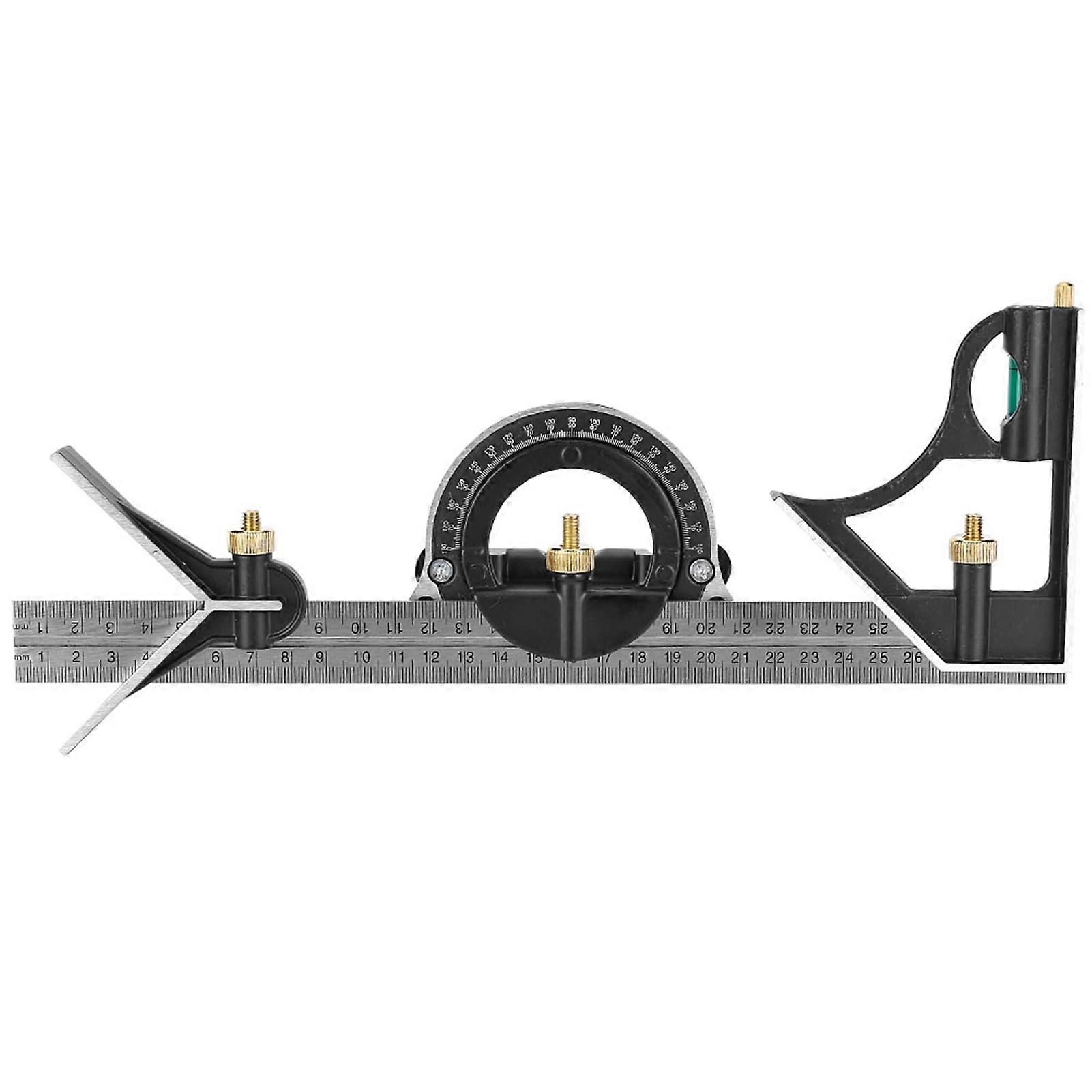 Stainless Steel Angle Protractor, 0180° Square Combination for Outdoor Use Ref: 1800