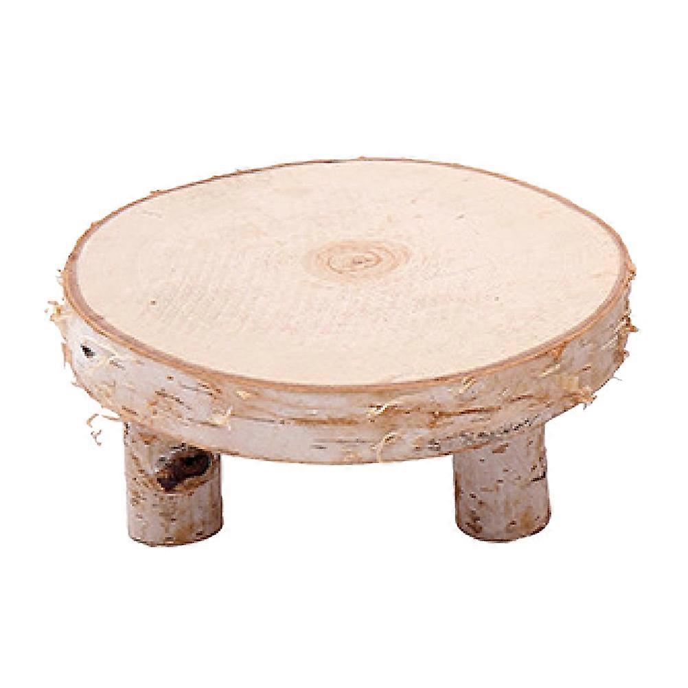 Natural Flavor Wood Slice Table, Perfect for Flowers or Books, Sturdy Design