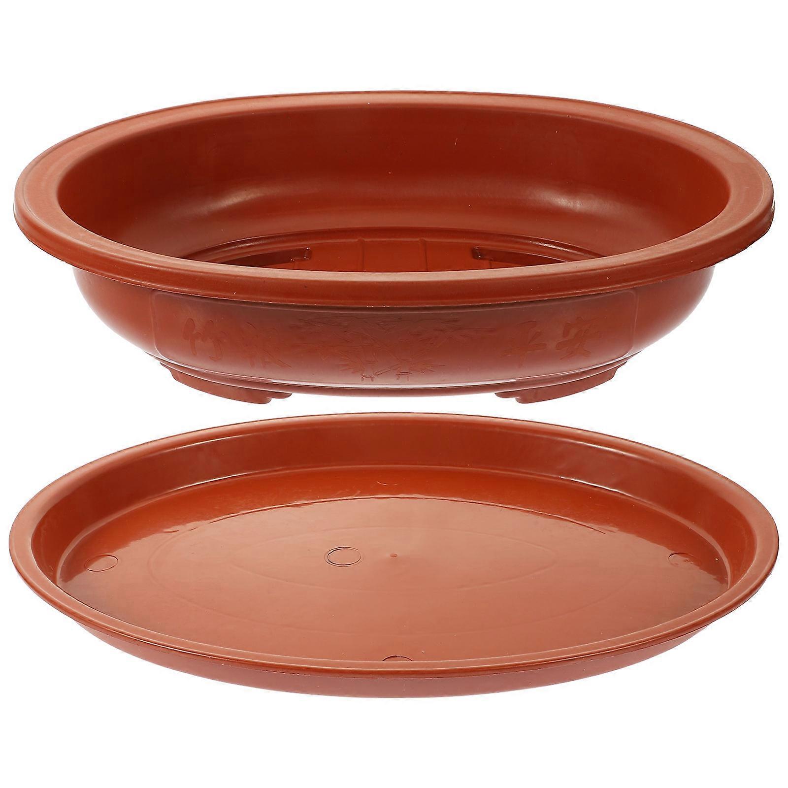 Durable Bonsai Pot Oval, Material for Long-Term Use