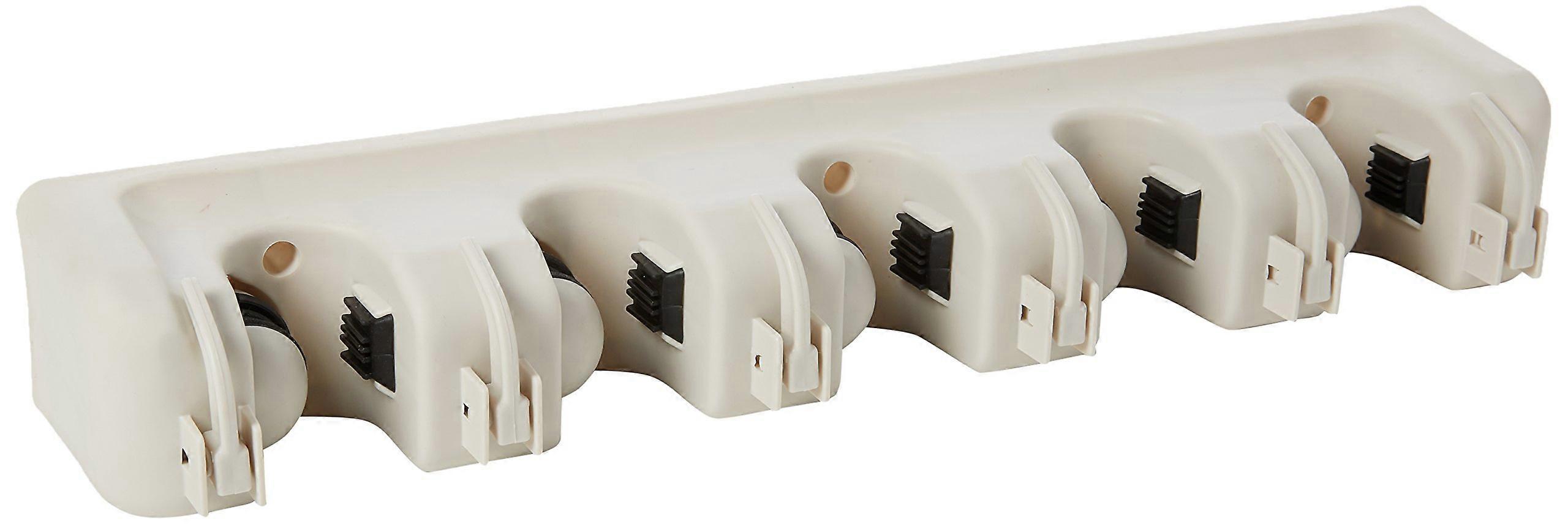 Amazing Mounted Broom and Mop Holder (Grey) by