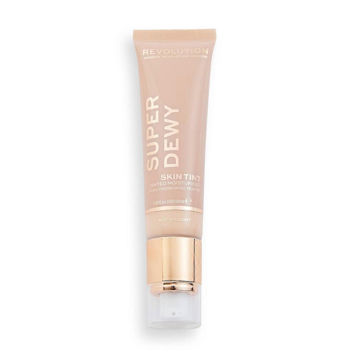 Makeup Revolution Superdewy Tinted Moisturizer, Medium Light - 1.85 Fl Oz