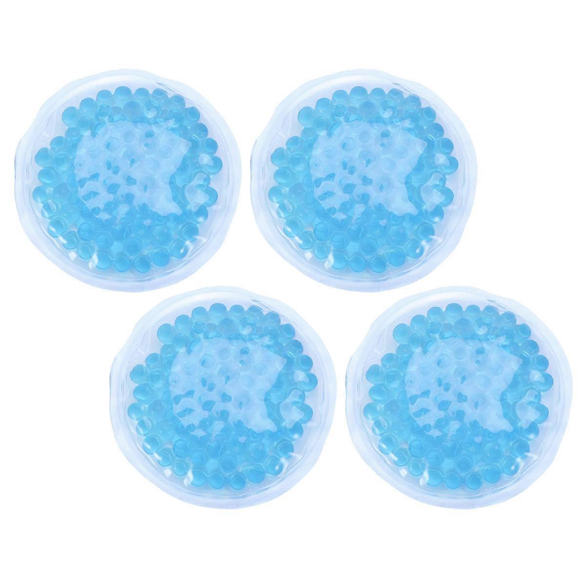 Beads Ice Packs for Physiotherapy Blue 8CM Relieves Plugged Ducts 4Pcs