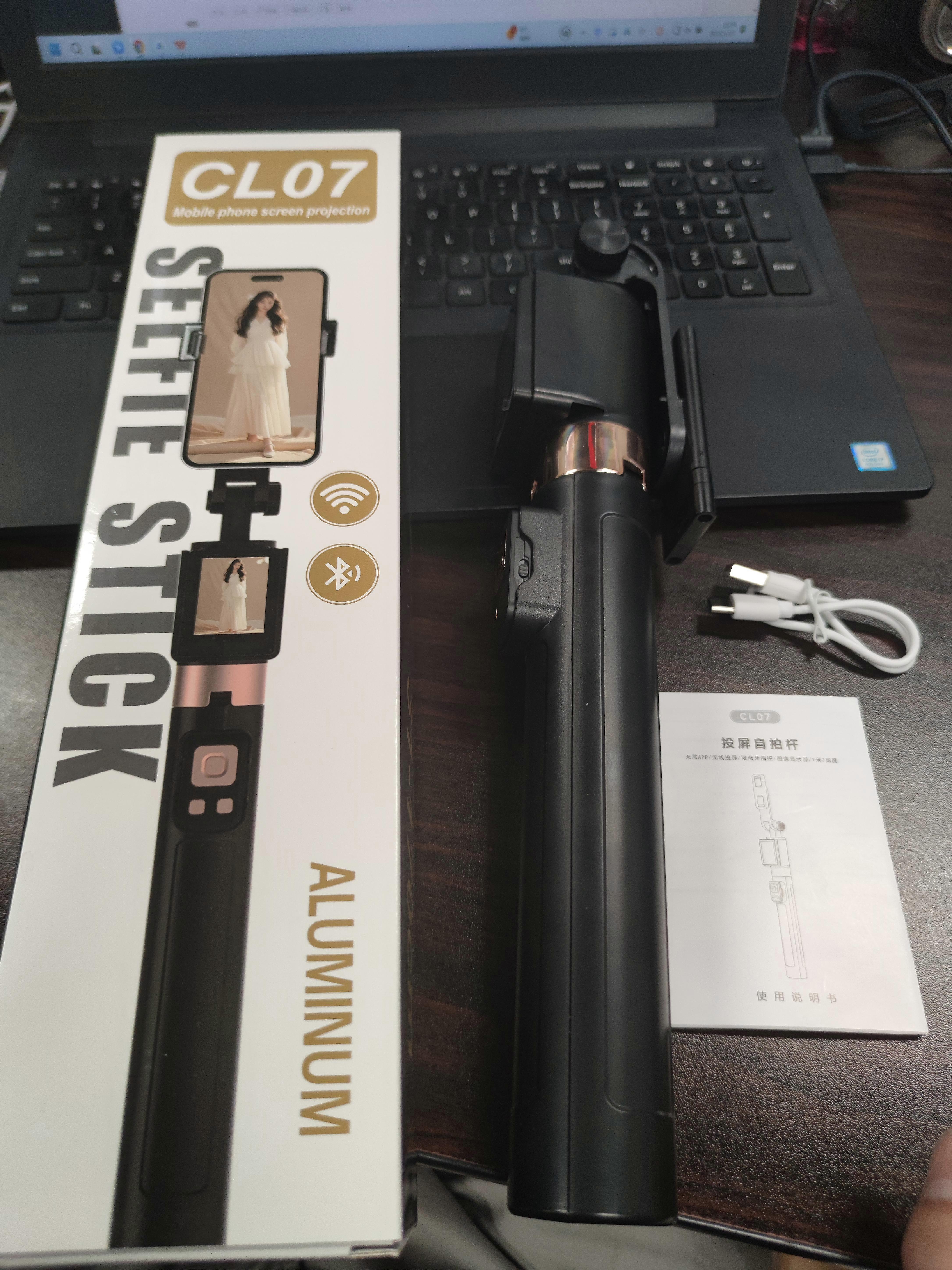 2-in-1 Selfie Stick Tripod for iPhone - Extendable, Portable, with Wireless Remote Control