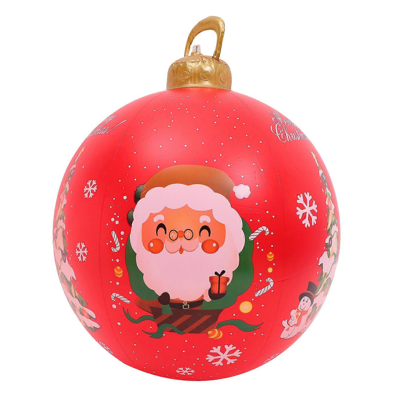 Large Inflatable Ball Christmas Decoration Outside Decor 60.00X60.00X60.00CM PVC Modern Style 1Set