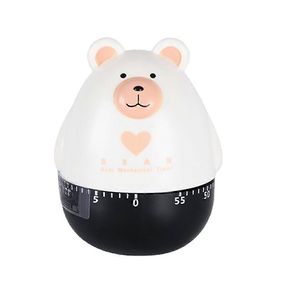 Bear Shape Mechanical Timer Modern Design Student Study Aid Child Time Control Multi Color 1Pcs