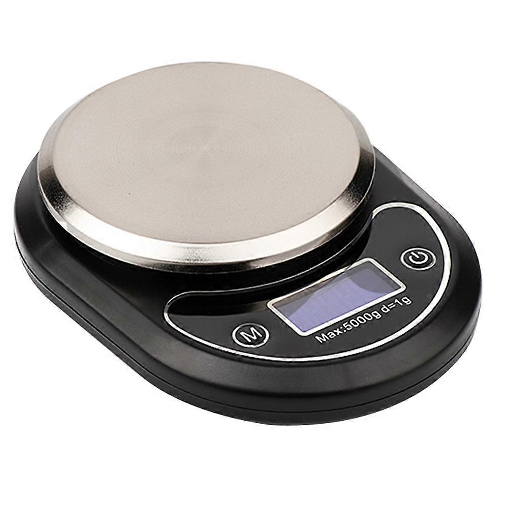 Precision Sensors Digital Scale For Home Daily Use Food Weighing 17.8x13.5cm Black 5kg-0.1g 1Pc