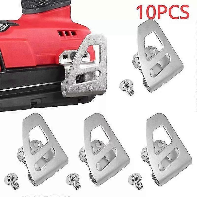 10PK أداة كهربائية حزام كليب هوك حامل حفر لاسلكي مع برغي لميلووكي