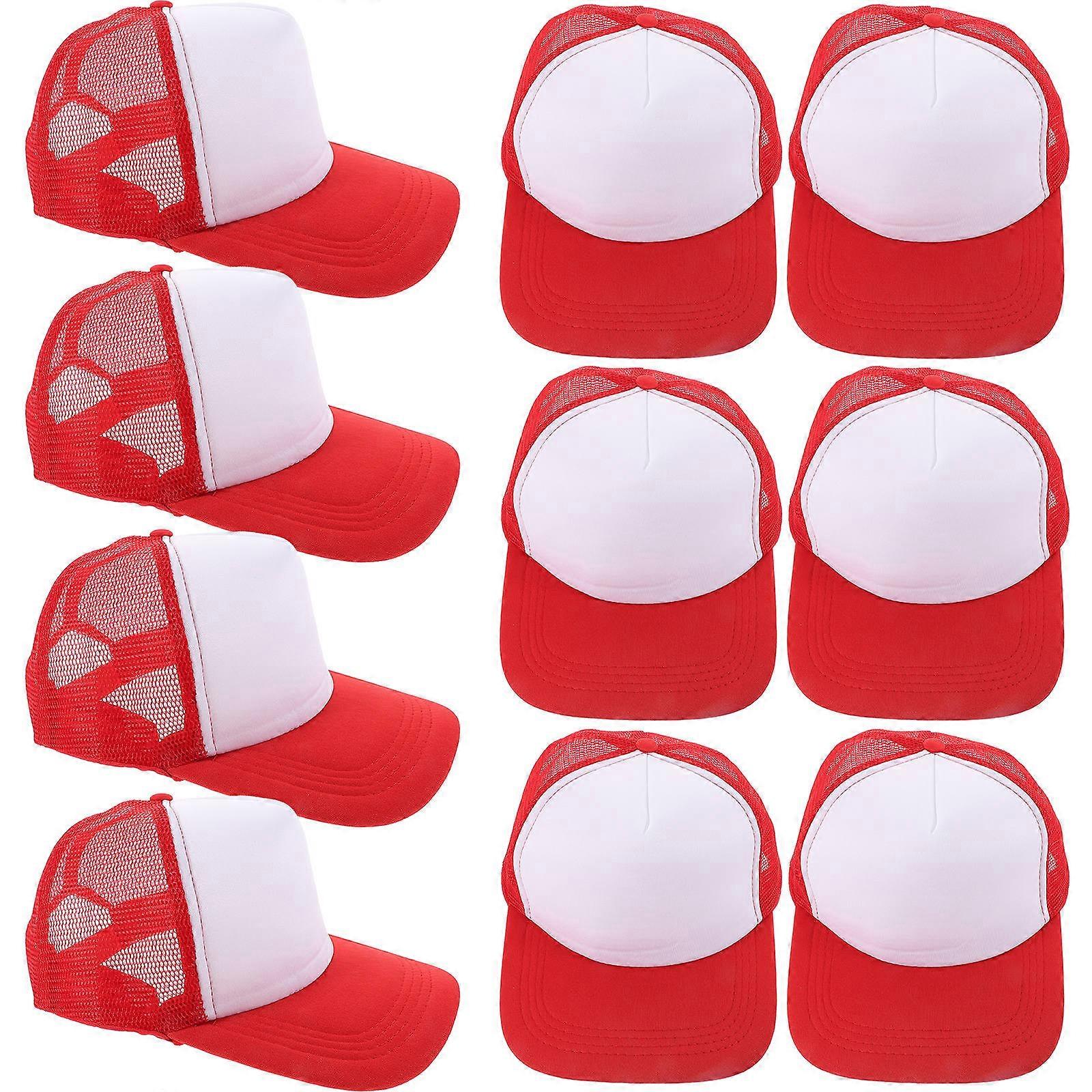 Heat Transfer Hat Diy Printing Hat Camping Red 10Pcs
