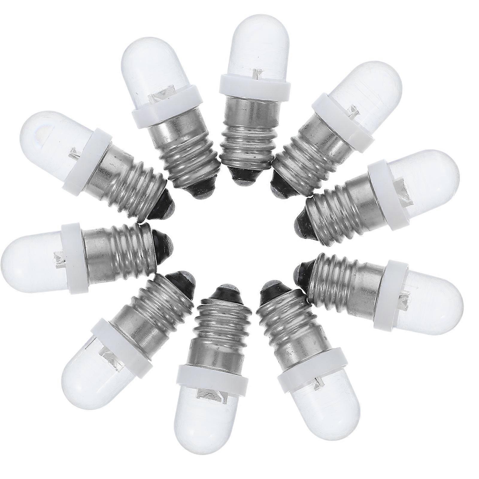 LED Glass Lamp Beads for Home Use Multi Color High Brightness Energy Efficient Tiny Bulb 10 Pieces