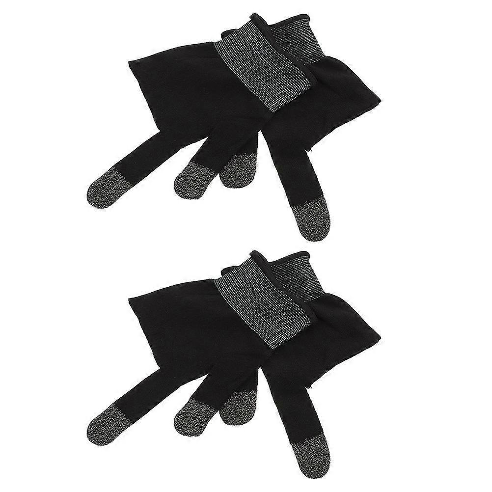 Touch Screen Gloves Gaming Gloves for Controller Thermal Breathable Grey 1 Pair