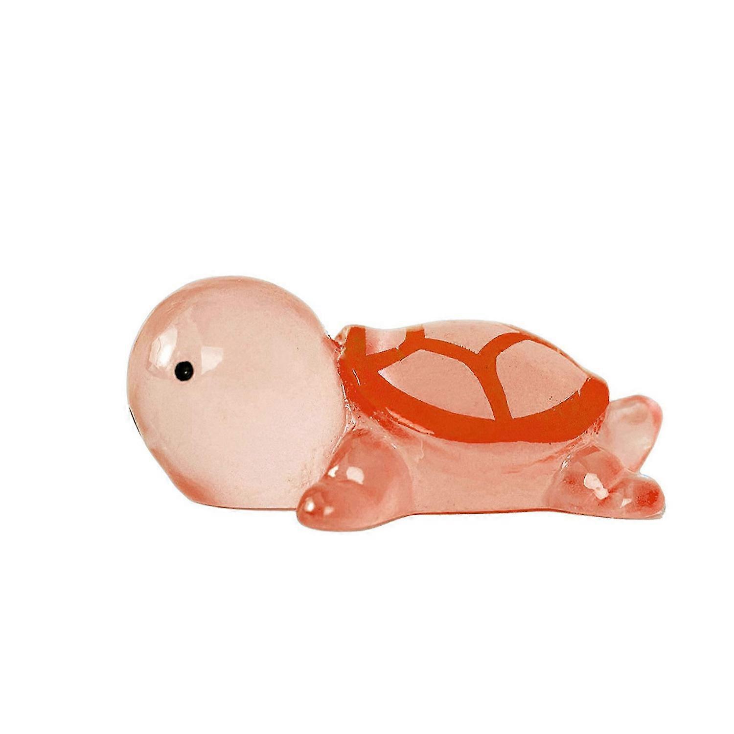 10PCS Luminous Mini Turtles Reusable Tiny Resin Ornaments for Home Decoration