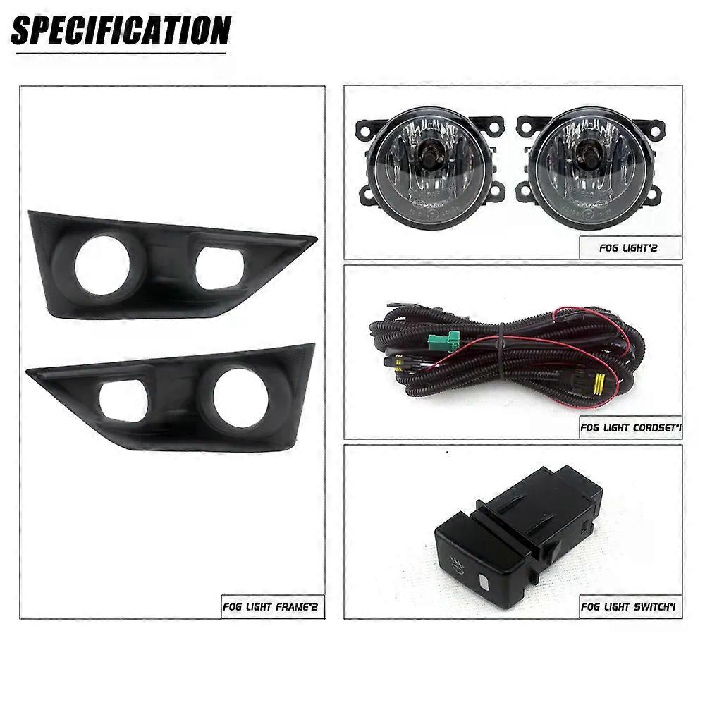 Front Bumper Fog Lamp Upgrade Kit FOR Isuzu D-max 2020 2021 2022 Version Additional Foglight Set Switch + Wiring