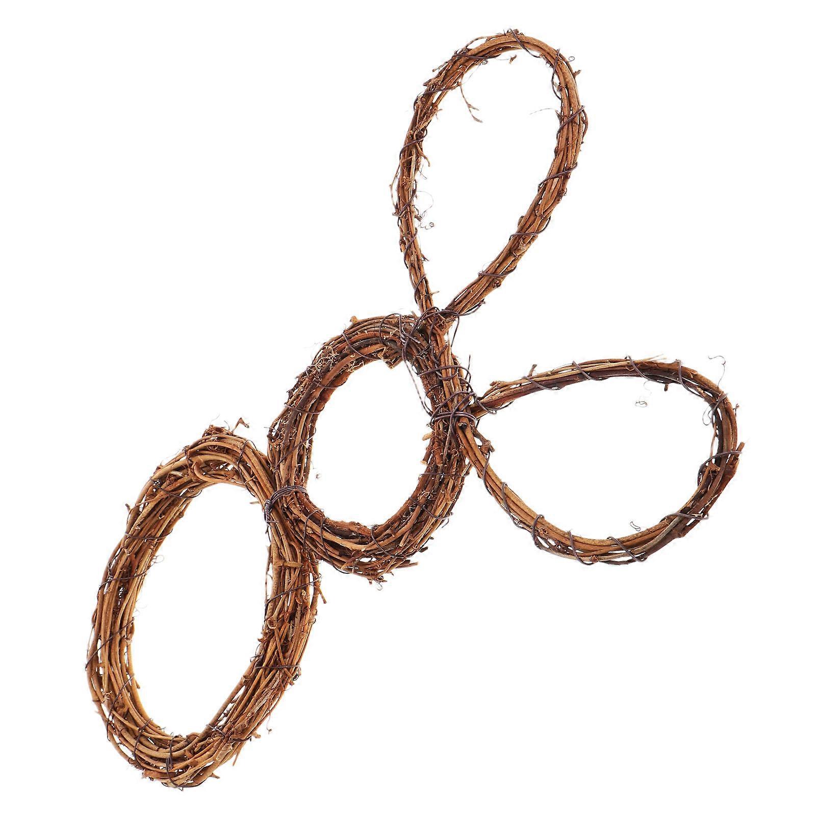 Rabbit Wreath Natural Vine Branches Easter Decorative Item 35.00X20.00X2.00CM 1Pcs
