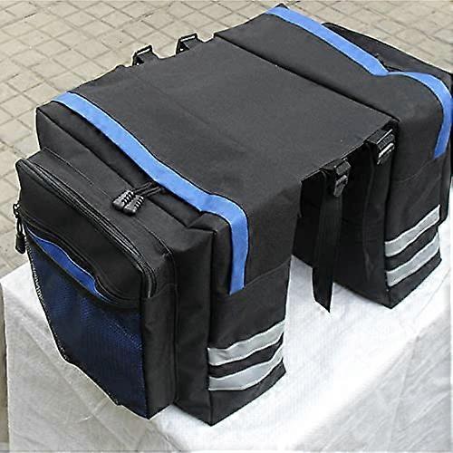 Bicycle Bag, Mountain Bicycle Carrier, 30L, Rear Rack Trunk, Pannier (Blue)
