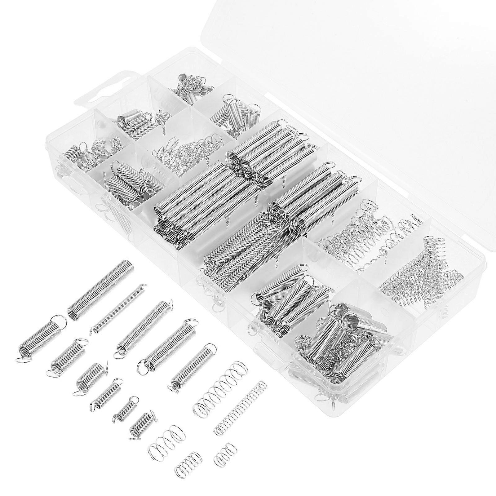 Assorted Compression Springs Spring Home Vehicles Machinery Fixing 200Pcs