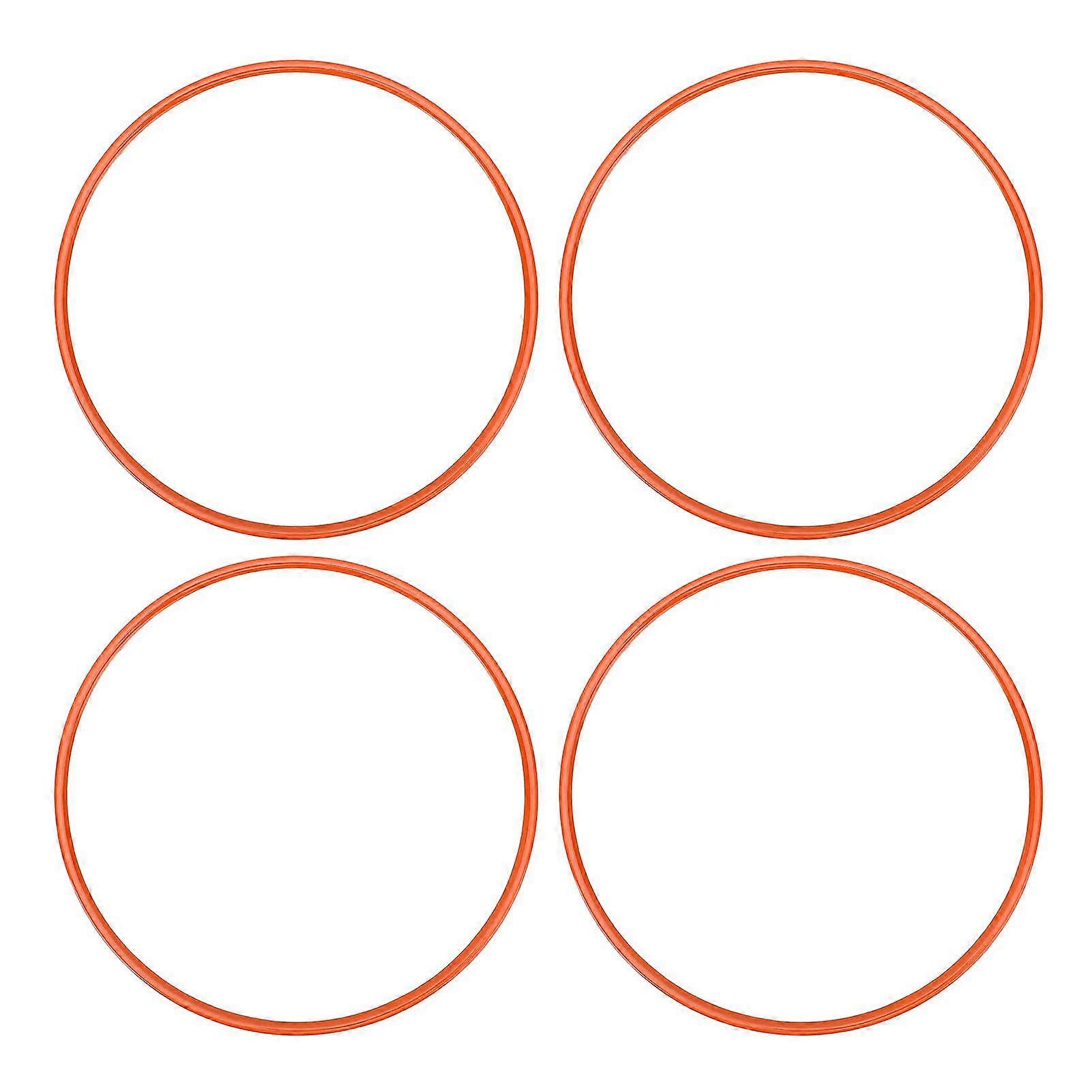 4st 16 tums fälgskyddsring Anti Scratch Självhäftande fälgskydd trimring för platt fälgkant bil orange MK37325