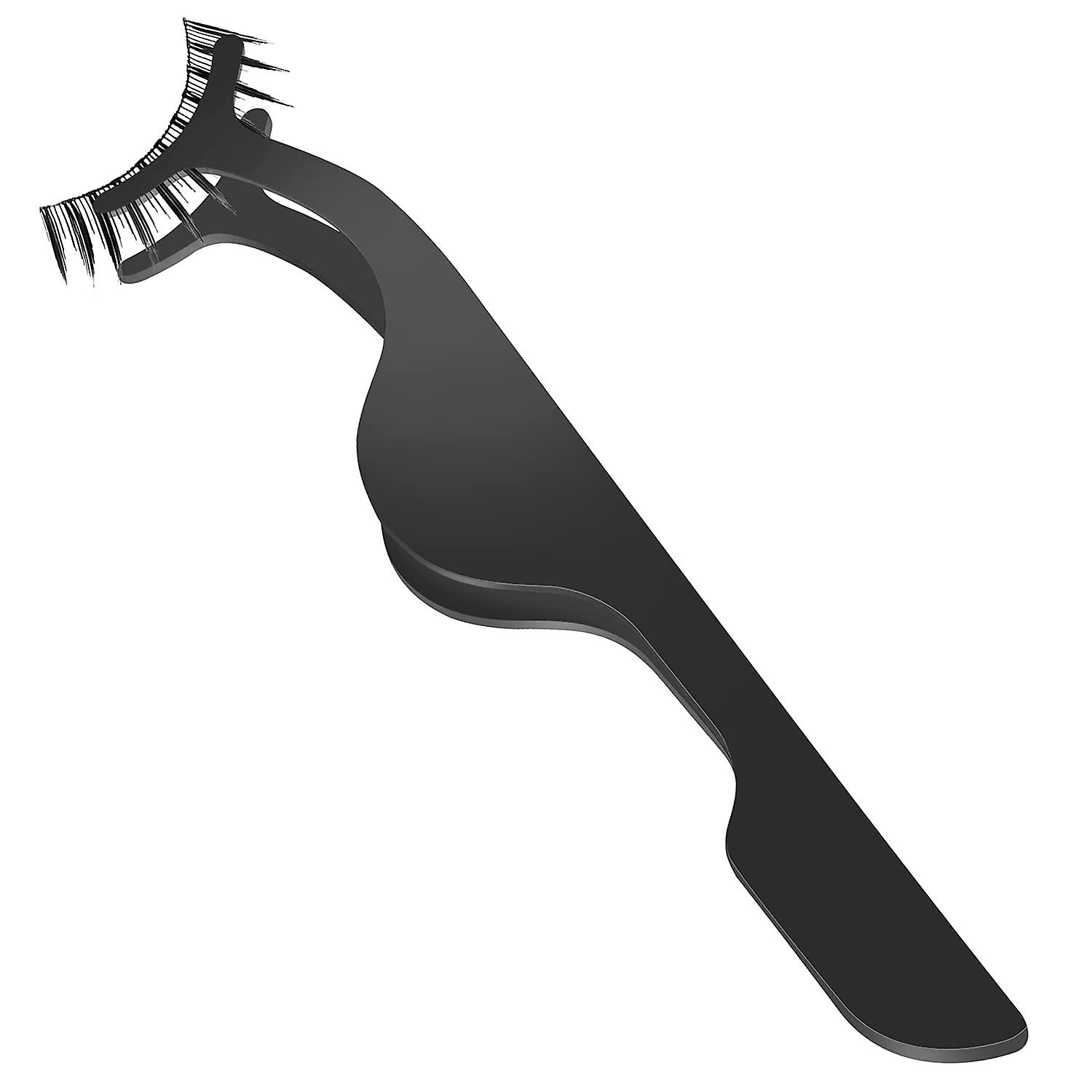 Sort rustfrit stål falske øjenvipper curlers forlængelse applikator remover clip øjenbryn øjenvipper pincet nipper