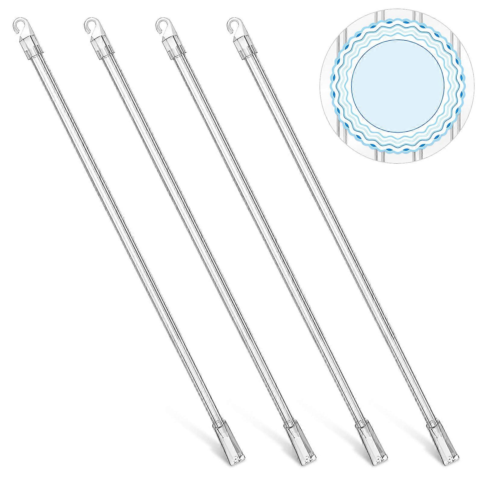 Replacement Rod For Blinds Transparent Plastic Blinds Accessories Decorative 8Pcs