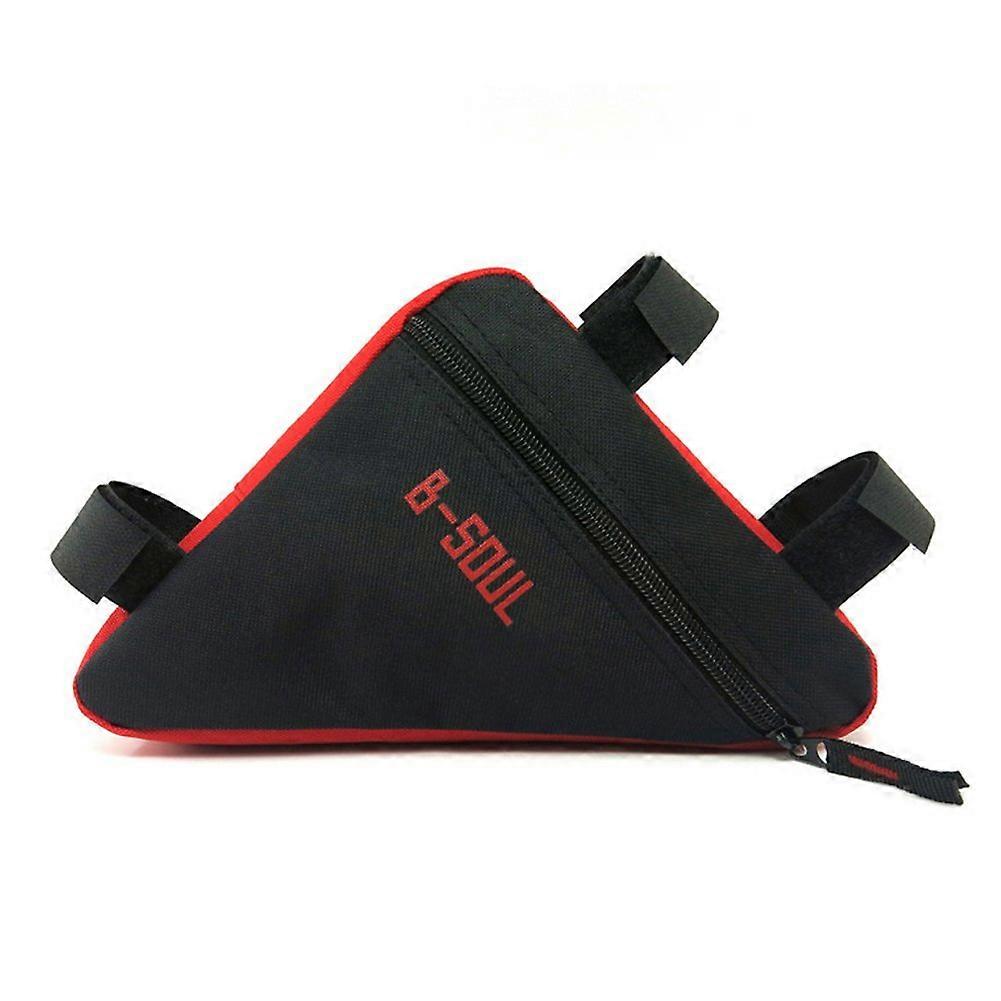 Front Tube Triangle Bag Bicycle Bag Frame Holder Saddle Multicoloured Black/Red