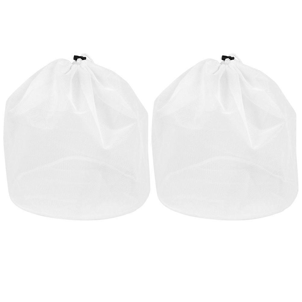 Laundry Bag Mesh Large Drawstring Design For Washing Machine Protection Prevent Tangling 2Pcs