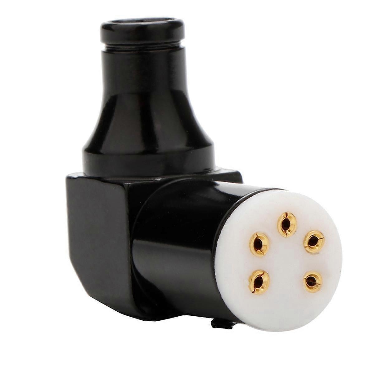 HifiビニールLPフォノ5ピンDINプラグ90度シート女性DINAMPオーディオトーンアームライントーンアームライン信号ケーブル