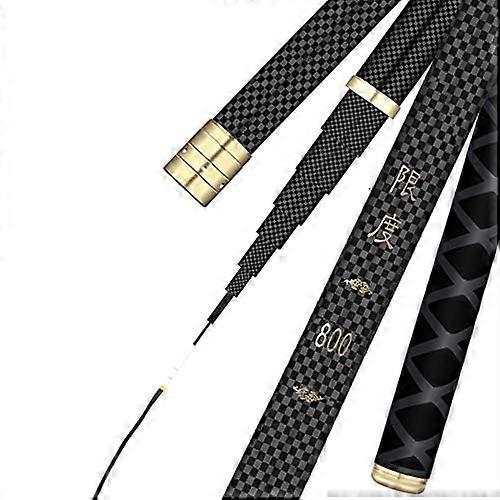 Fishing Rod, Super Light Hard Carbon Fiber Telescopic 2.710m Stream Rod