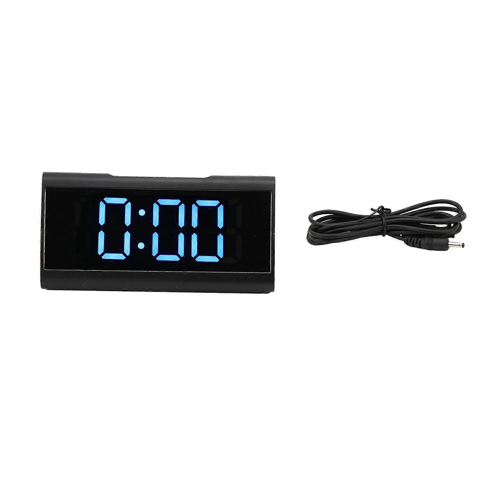 2025 Latest Model  Mirror Clock LED Digital Mute Luminous Black Alarm Clock