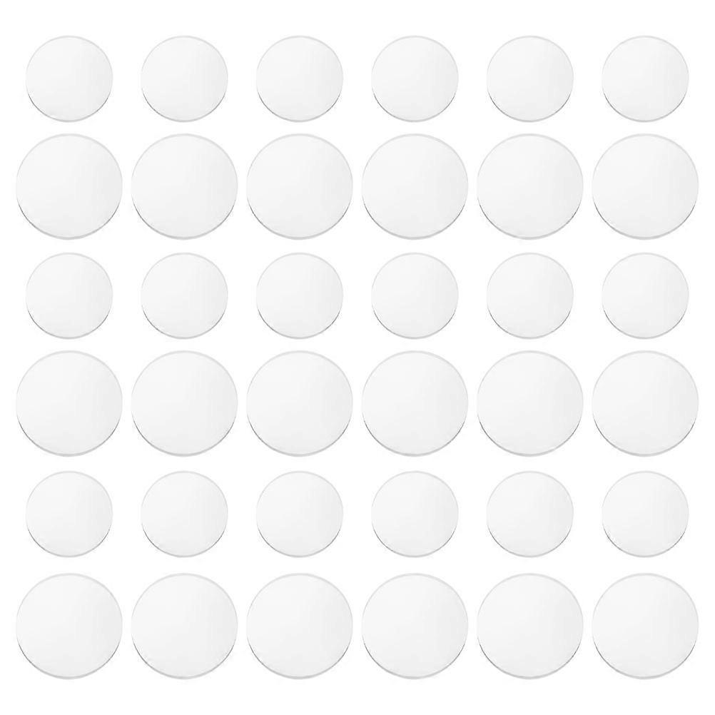 Glass Suckers Pads Table Bumpers Pads Vase Round Transparent Material Easy to Use 40Pcs