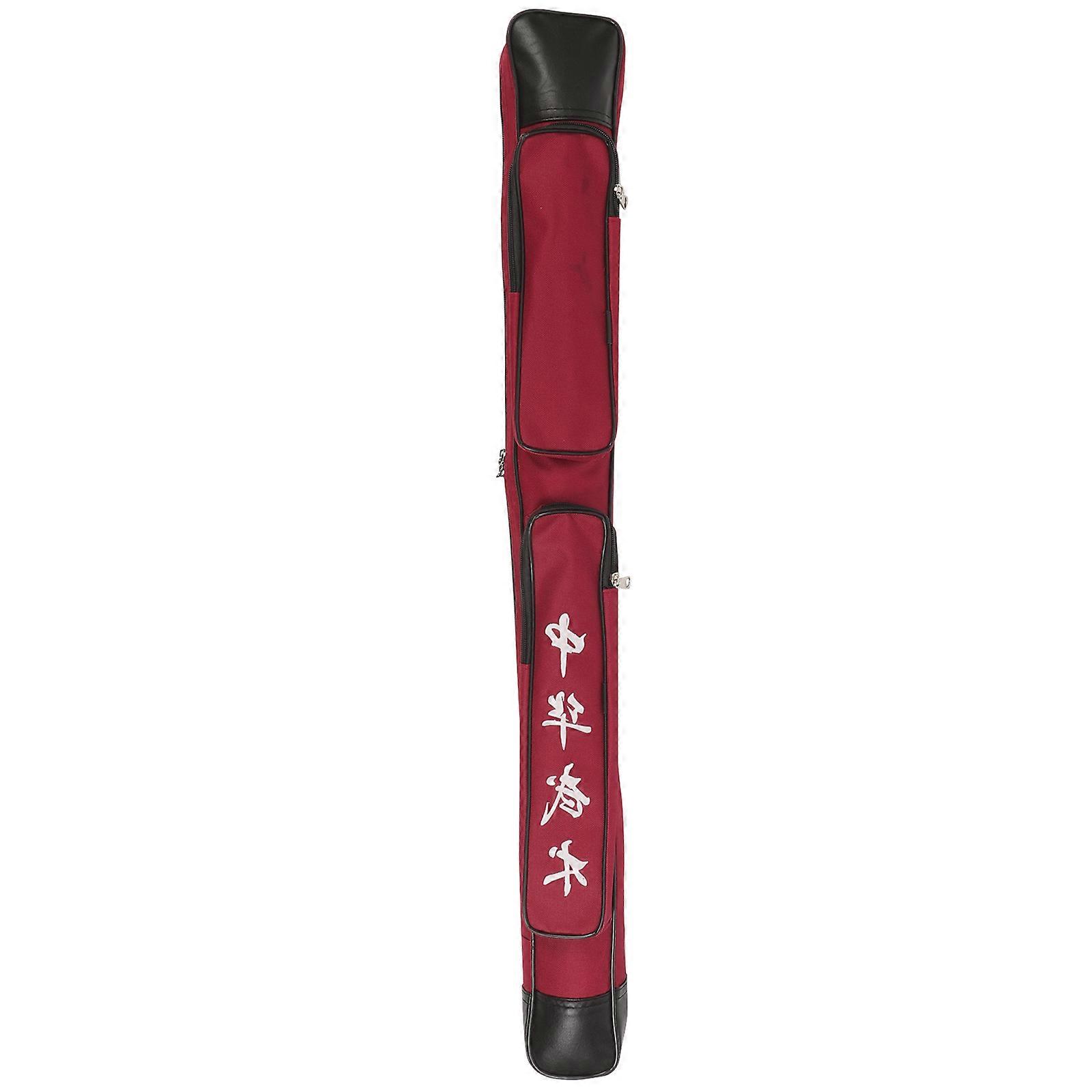 Thick Sword Pouch Water-Resistant Storage Red 90.00X14.00X1.00CM Thick Cloth Rubber Thread 1Set