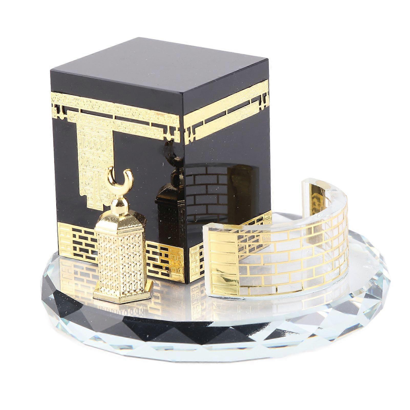 2025 Último modelo musulmán cristal dorado Caaba modelo edificio islámico