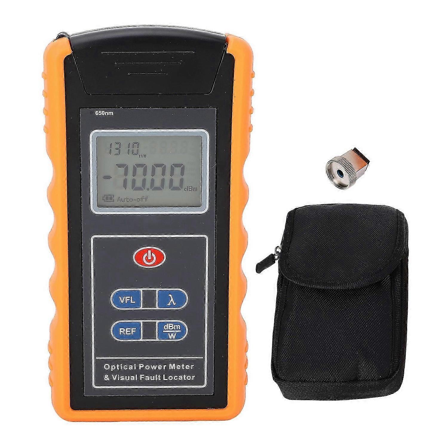 Fiber Optic Cable Tester Integrated Optical Power Meter and Red Light Source Visual Fault Locator 10mW 810km