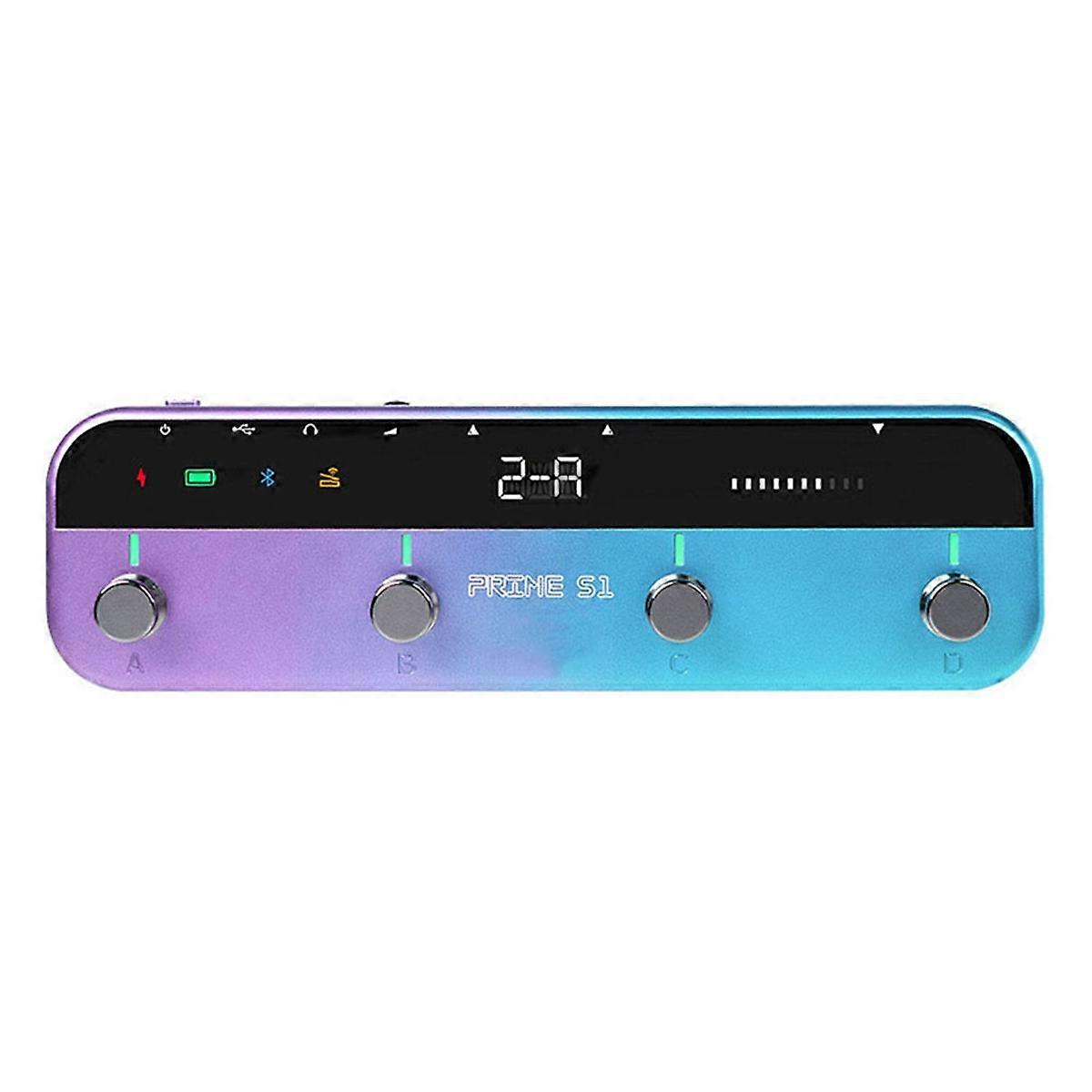 Guitar Pedal for PRIMES1 S1 Effectors with 149 Guitar Effects Drum Machine Tuner Support Bluetooth Built-in Battery S1