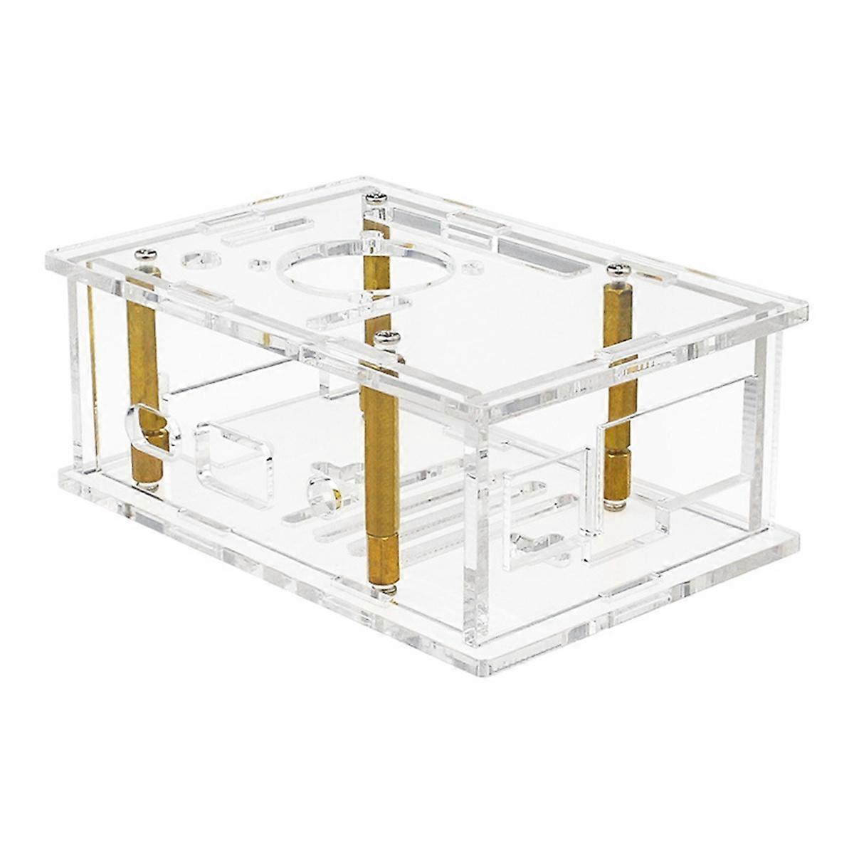 Acrylic Case Transparent Enclosure Active Passive Cooling Shell for 4A Without Fan