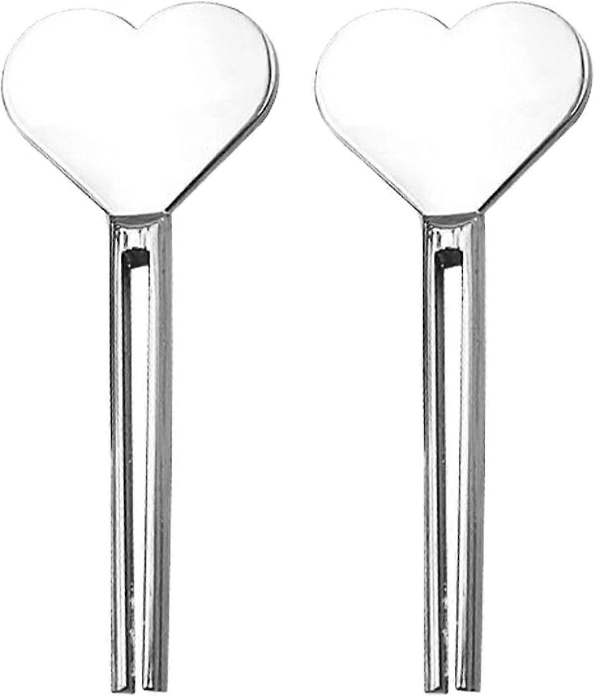 2 x silver toothpaste tube keys, tube press, metal tube squeezer for storing toothpaste