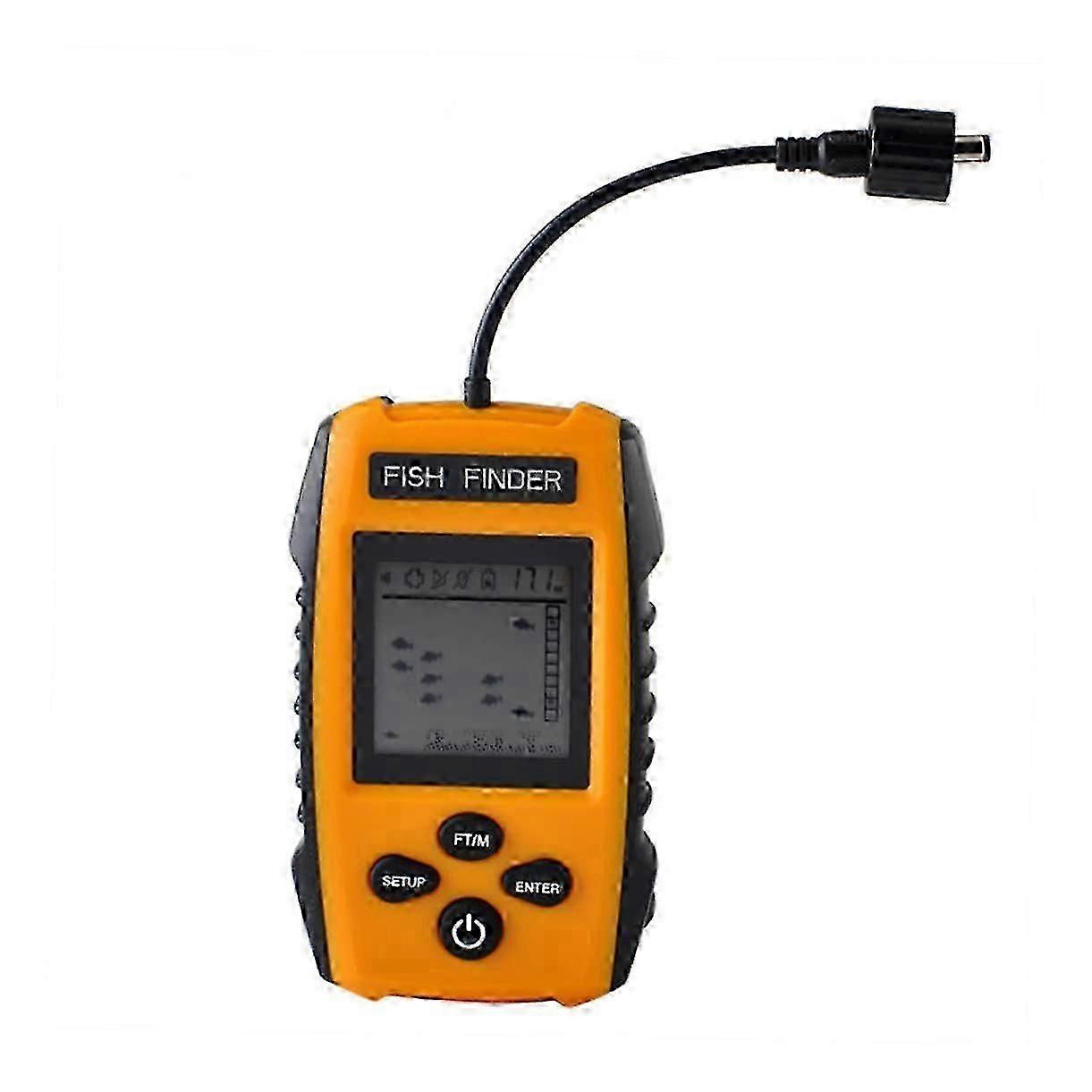Water Depth Fish Location Detector with 25ft Cable for Angling - Bottom Type Model Tl88e