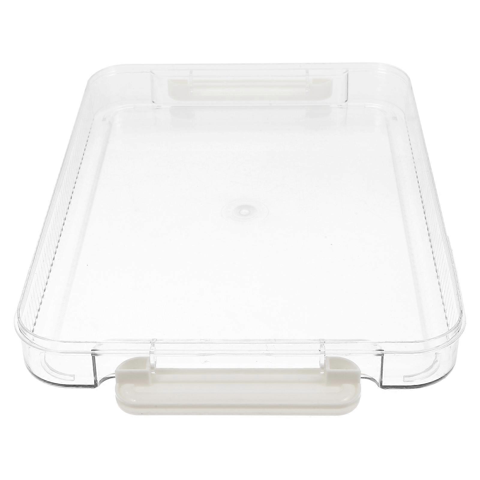 It looks like you're referring to a product description for a **transparent document organizer box** or **compact file holder**, possibly made from