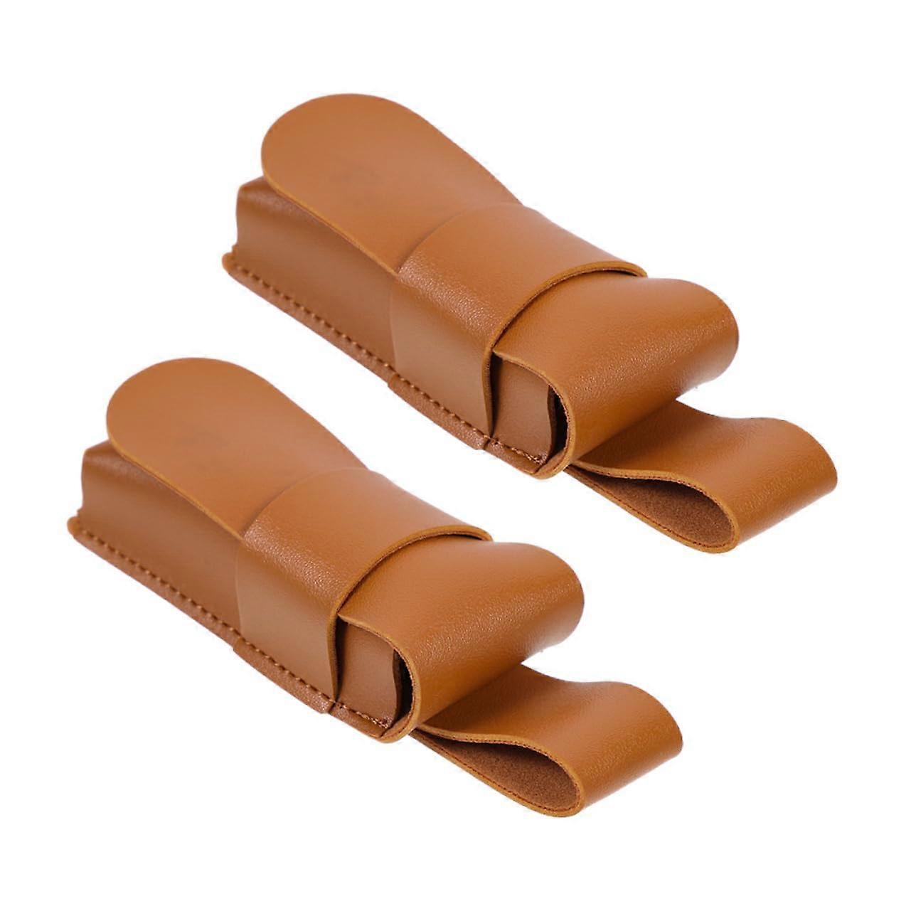 Harmonica Case Set 2 Pieces Portable Leather Storage Bag Durable for Safe Transport and Care of Harmonicas