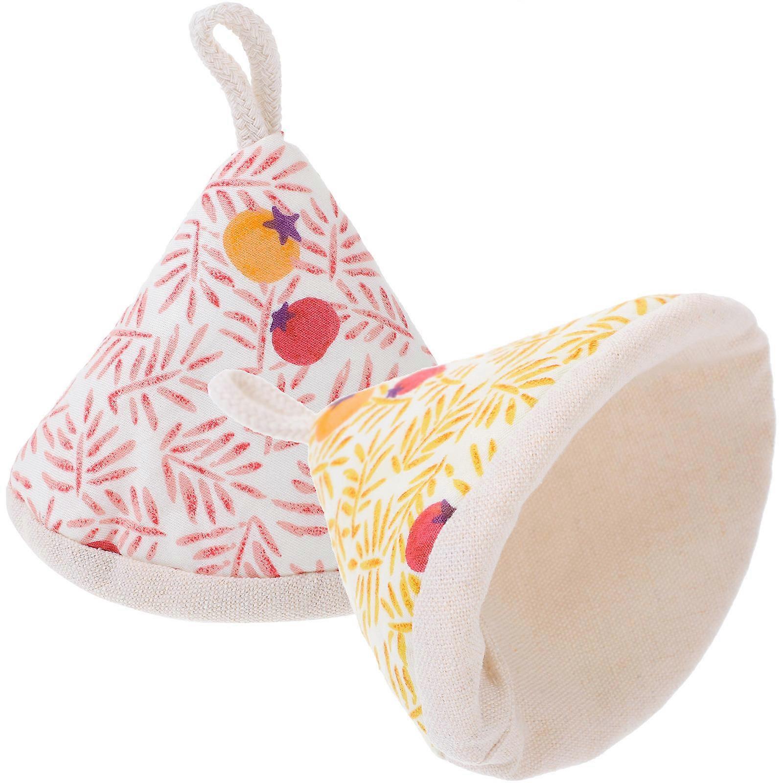 Heat Insulating Pot Lid Knob Covers Safe Grip Caps for Kitchen Cookware, Unique Design for Enamel Cast Frying Pans to Protect Hands from Heat