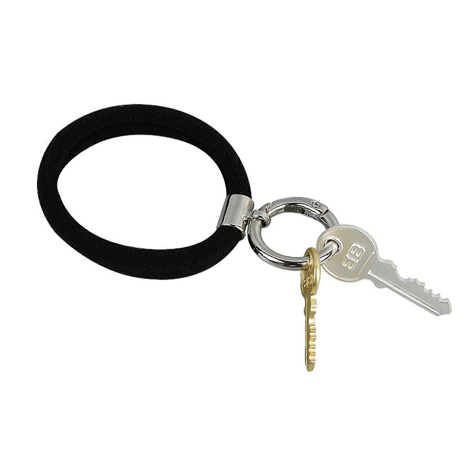 Women's Hair Ties Elastic Bands with Key Charms Stretch Hair Bands Korean Headwear Hair Accessories for Daily Use