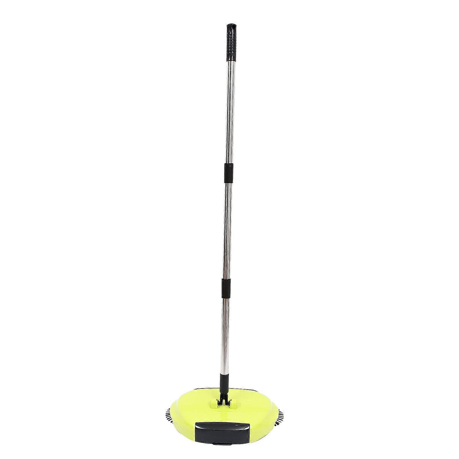 Multi-fonction 3 en 1 Nettoyage ménager Paresseux Main Poussée Balayeuse Balai Poubelle Pelle À Poussière 360 Vadrouille Rotative De Nettoyage De Sol (Couleur Aléatoire)