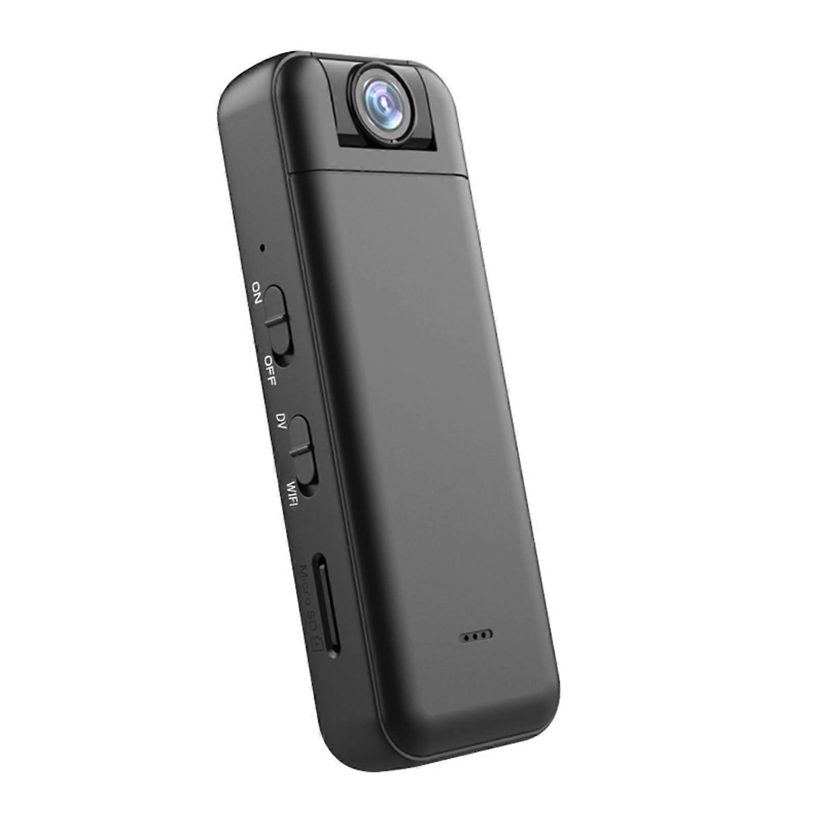 2K WiFi Body Camera with Audio Video Recording Portable Body Camera Mini Video Camera 180° Rotating Lens Night Vision with Magnetic Back Clip