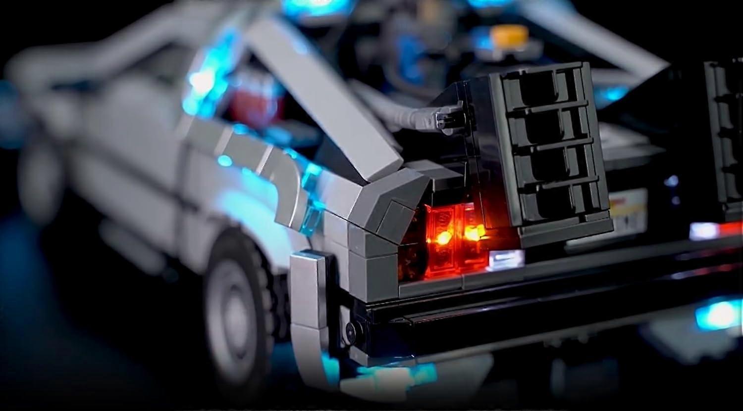 LED-lyssett til Lego Tilbake til fremtiden 10300 Tidsmaskin DeLorean -  Batteriboks, kun belysningstilbehør | Fruugo NO, image size:1500x831