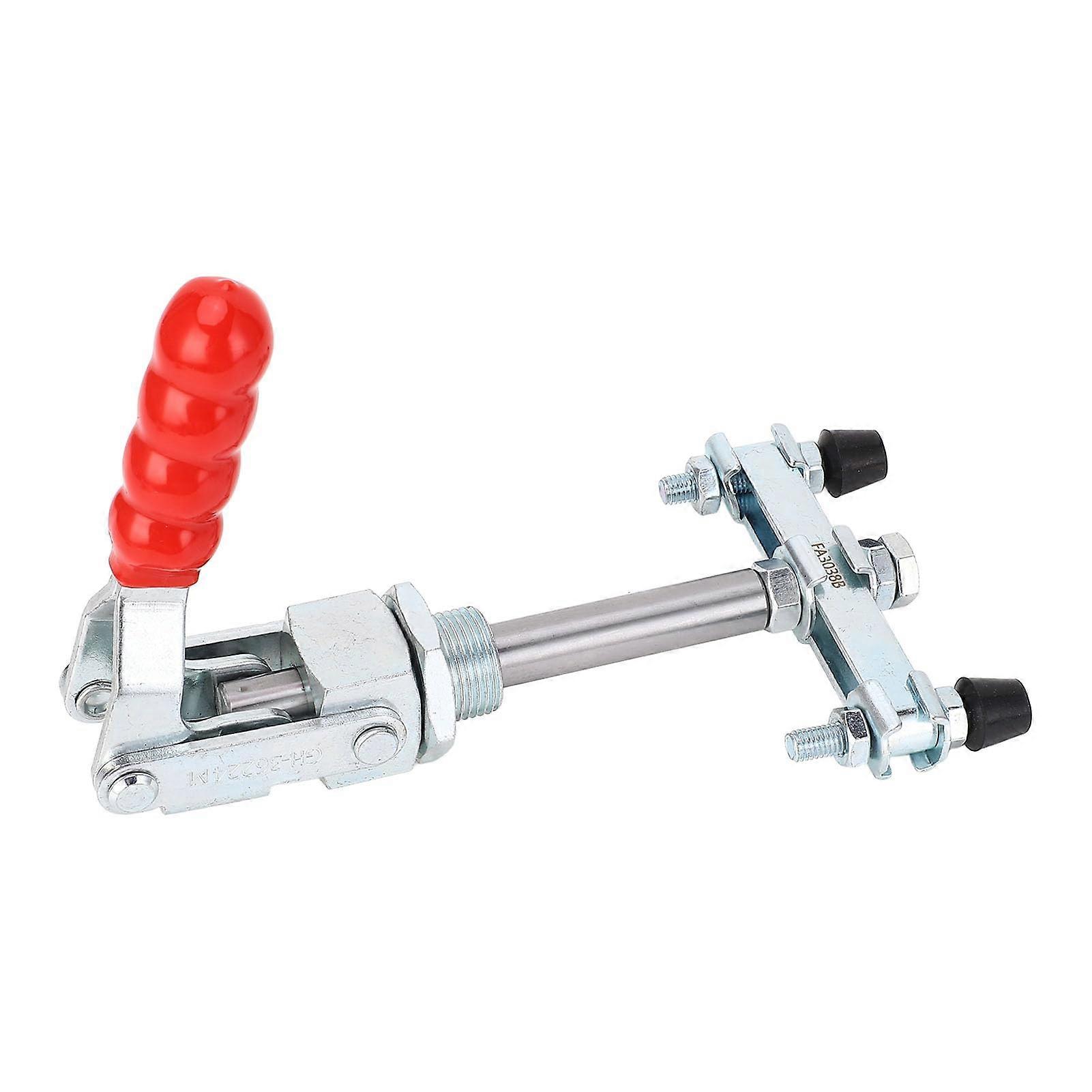 PushPull Clamp, PushPull QuickRelease Clamp, DoubleHeaded, 65.5 mm Stroke, 318 kg Clamping Force, Toggle Clamp for Machinery, Woodworking, Welding
