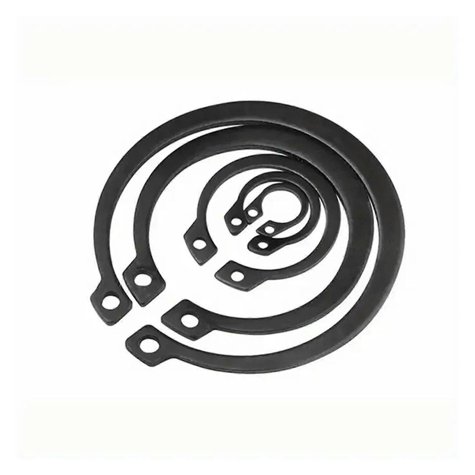 200 Pcs C-Clip Circlip Lock Ring Set, Stainless Steel & Carbon Steel, 5-28mm External Circlips for Shaft Applications