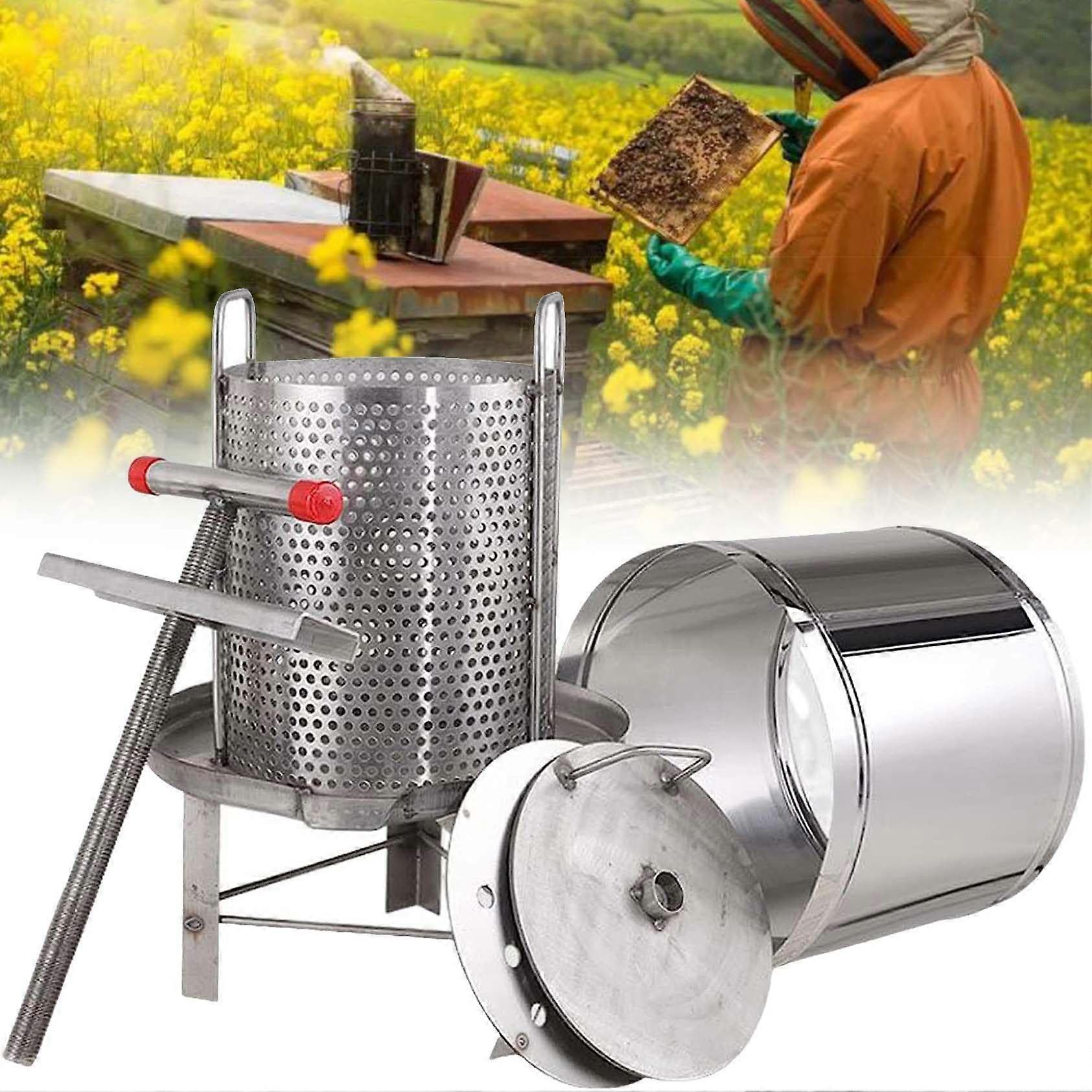 Honey Press Extractor for Beekeeping or Commercial Use, Effortless Extraction