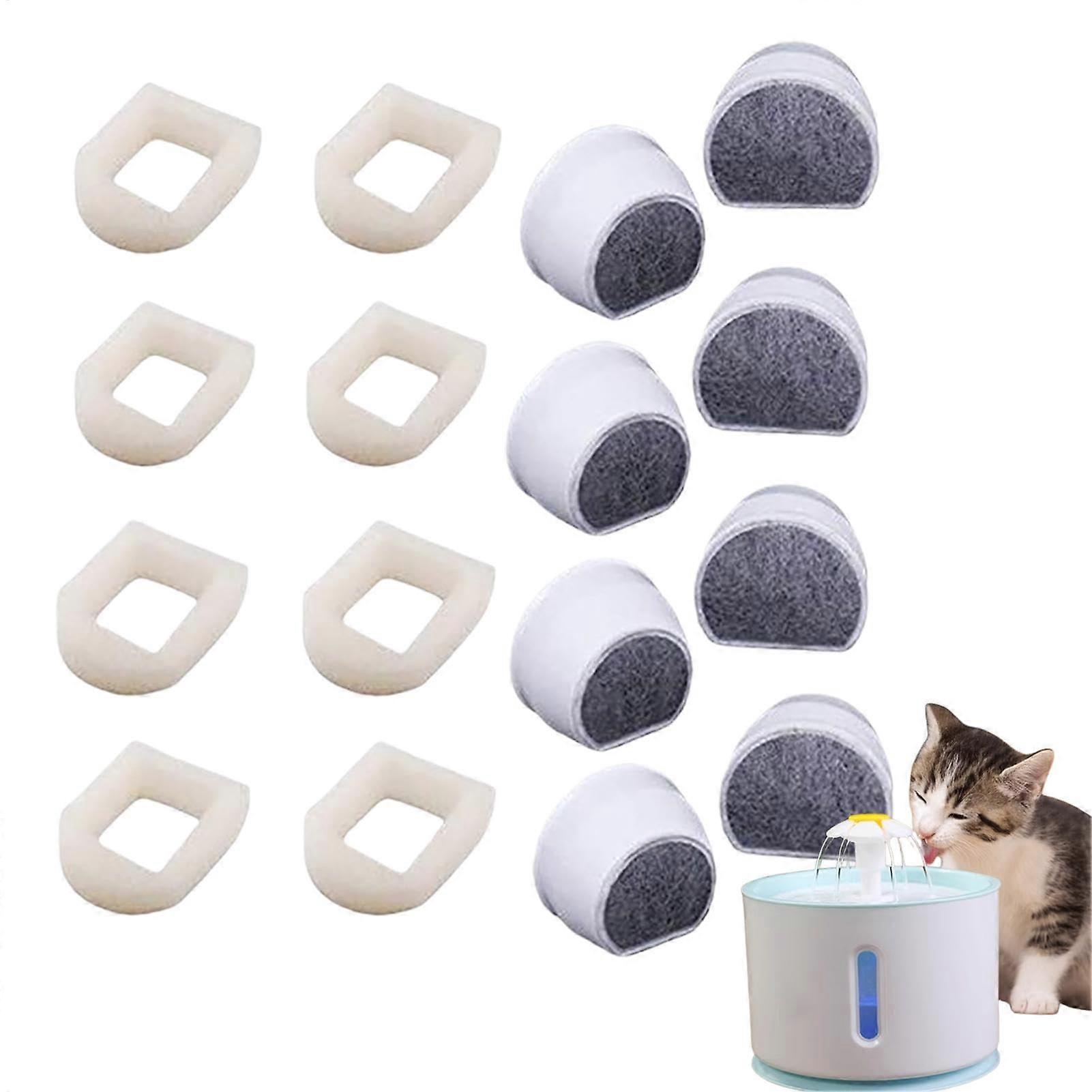 Pet water fountain filter, cat fountain filter  8pack replacement filters for cat fountains  foam filters for petsafe sponges