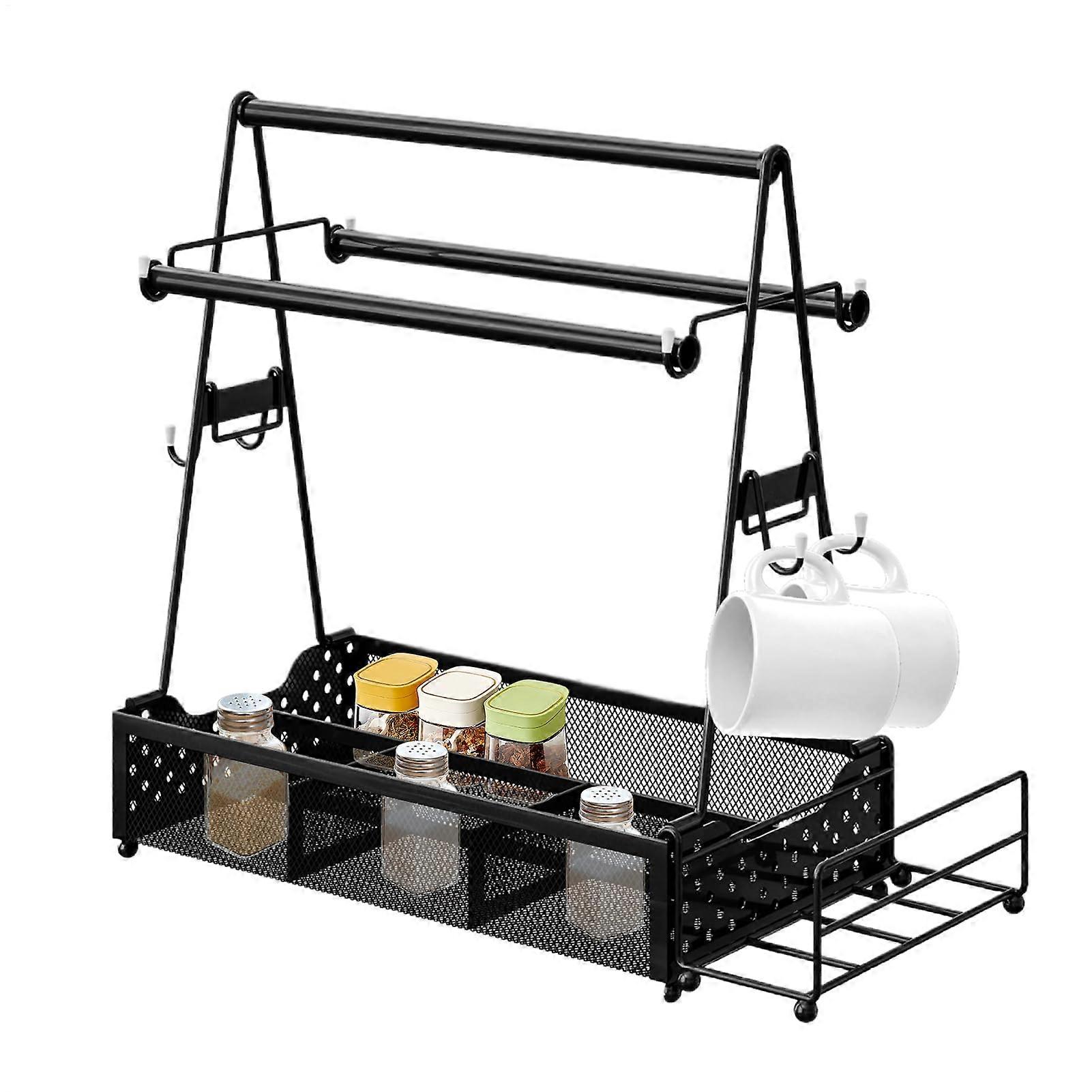 Hanging grill utensil rack – Storage box for grill utensils, picnic table, spice holder, grill tool caddy, camping basket, musthaves.