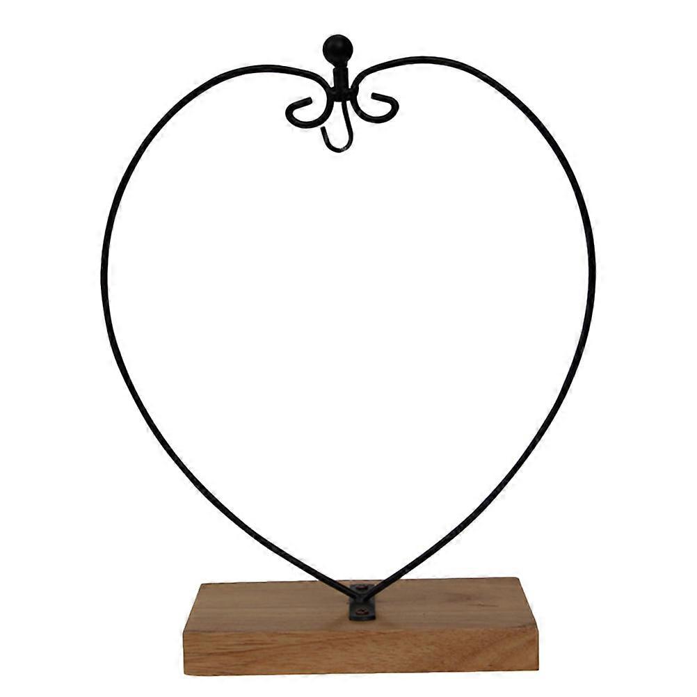 Ornament Display Stand for Decor with Composite Material and Iron Base Multi Color 6 Inch